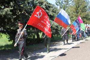 В честь Дня Победы в поселке Розовка Запорожской области прошли праздничные мероприятия